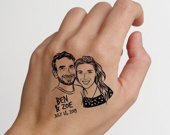 Portraits Personnalises Tattoos Ephemeres Par Lilimandrill