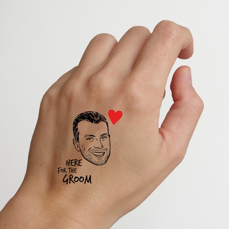Custom Bachelor Party Tattoos Personalize Gift Etsy