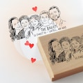 Custom Family Portrait Stamp, Personalized Gift for Parents product logo