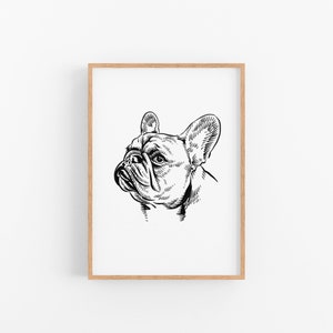 Custom pet portrait drawing print for personalize Christmas gift image 3