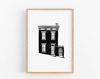 Custom Home drawing print for Personalize gift