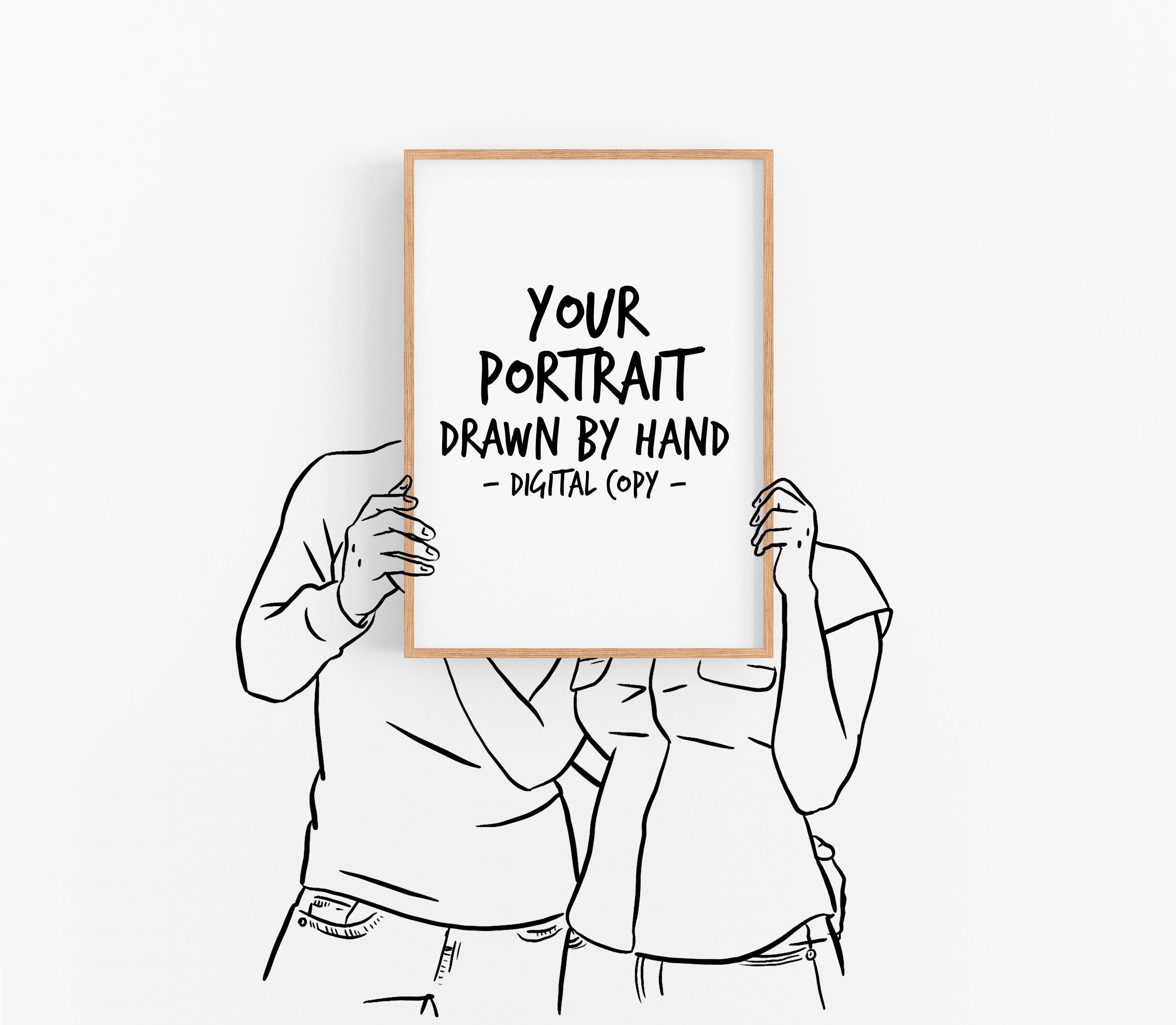 Custom portrait drawing for personalized birthday Personalize gift and party