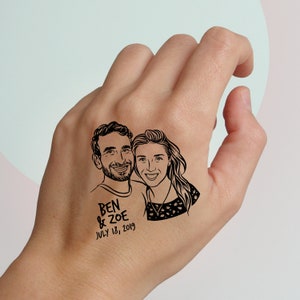 Personalize gift Wedding Tattoo favor for guest image 1