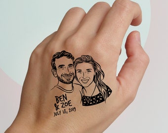 Personalisieren Sie Geschenk Hochzeit Tattoo Bevorzugung für Gast