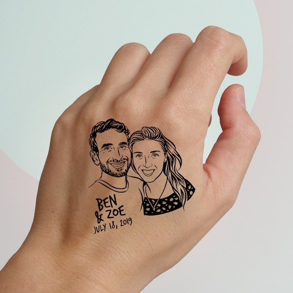 Personalize gift Wedding Tattoo favor for guest
