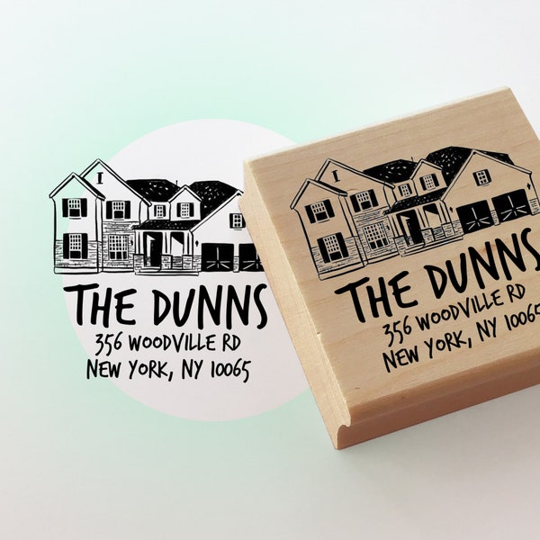 Custom Home address stamp Personalize gift