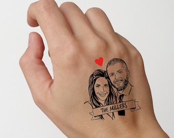 Custom Wedding Tattoos favors for guest Personalize gift