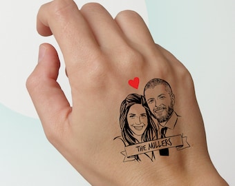 Hochzeitsgeschenke für Gäste - Personalisiertes Geschenk temporäre Tattoos