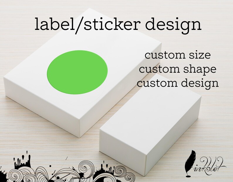 Custom Sticker Design: Business Logo, Party Favor Label - Etsy