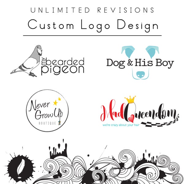 Custom Business Logo Design, Unlimited Revisions