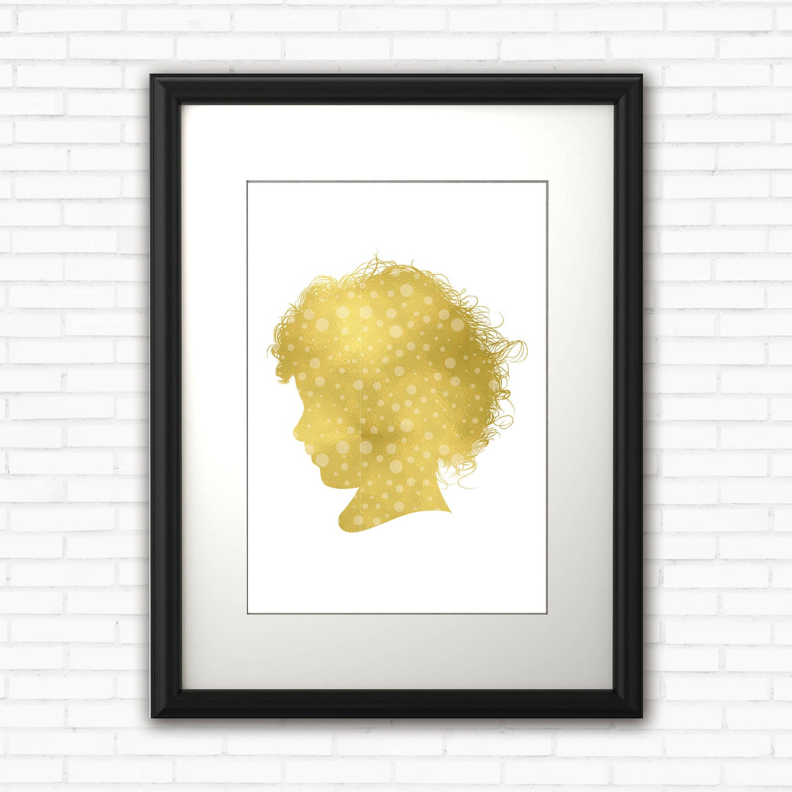 Custom Silhouette Printable Silhouette Childrens Portrait - Etsy