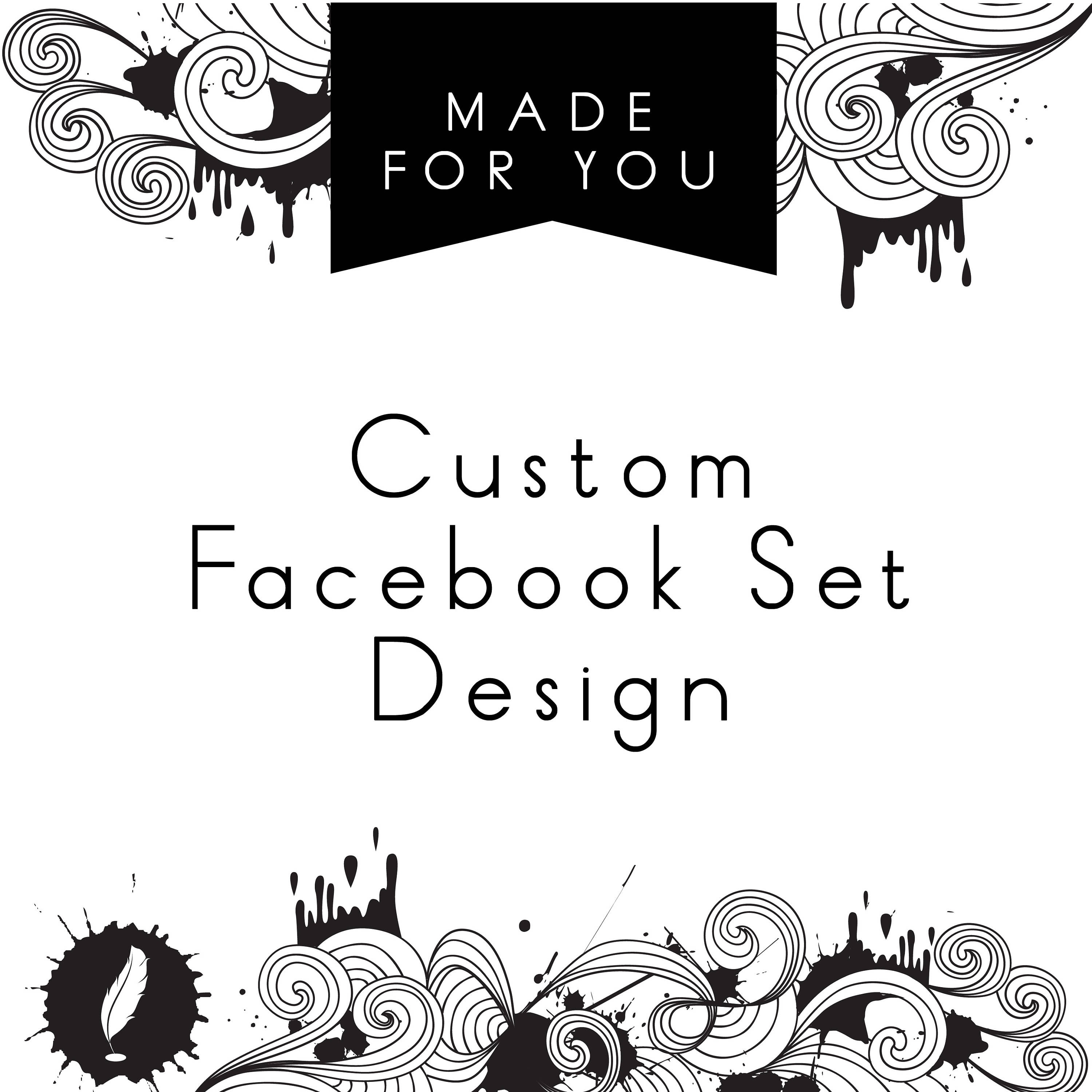 Facebook Cover Facebook Set Facebook Design Facebook Etsy