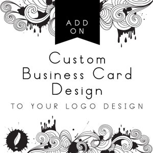 Tarjetas de presentación personalizadas, complemento con diseño de logotipo