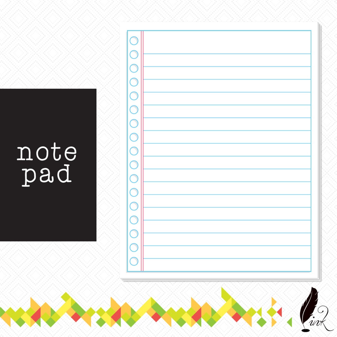 Lined Paper Note Pad: 50 Sheet (4.25x5.5) - Etsy