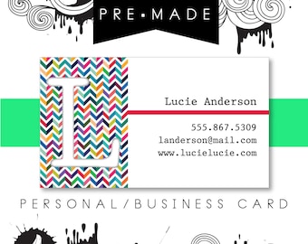 Customizable business card, personal card, or mommy card