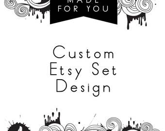 Custom Etsy Set, Etsy Cover, Etsy Shop Set