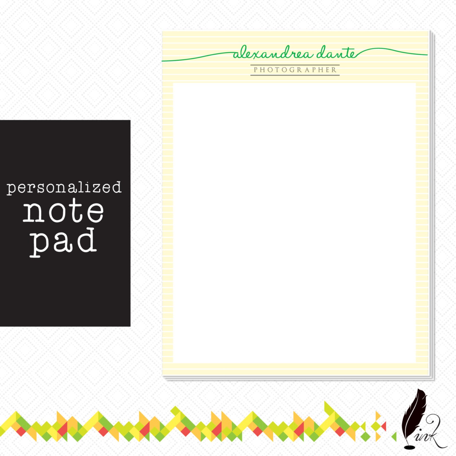Customizable Signature Notepad - Etsy