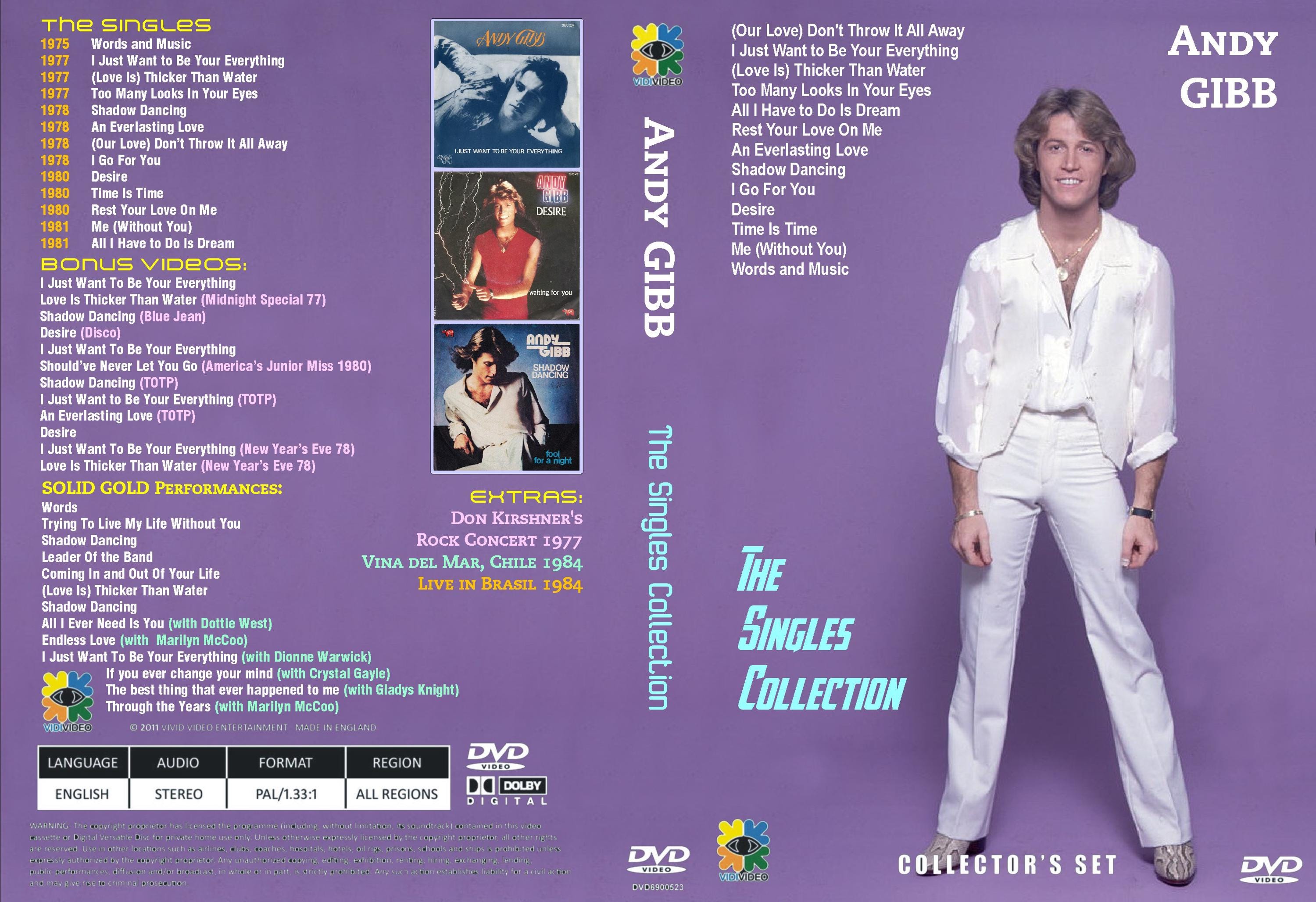 Andy Gibb the Video Singles Hits Collection Dvd - Etsy
