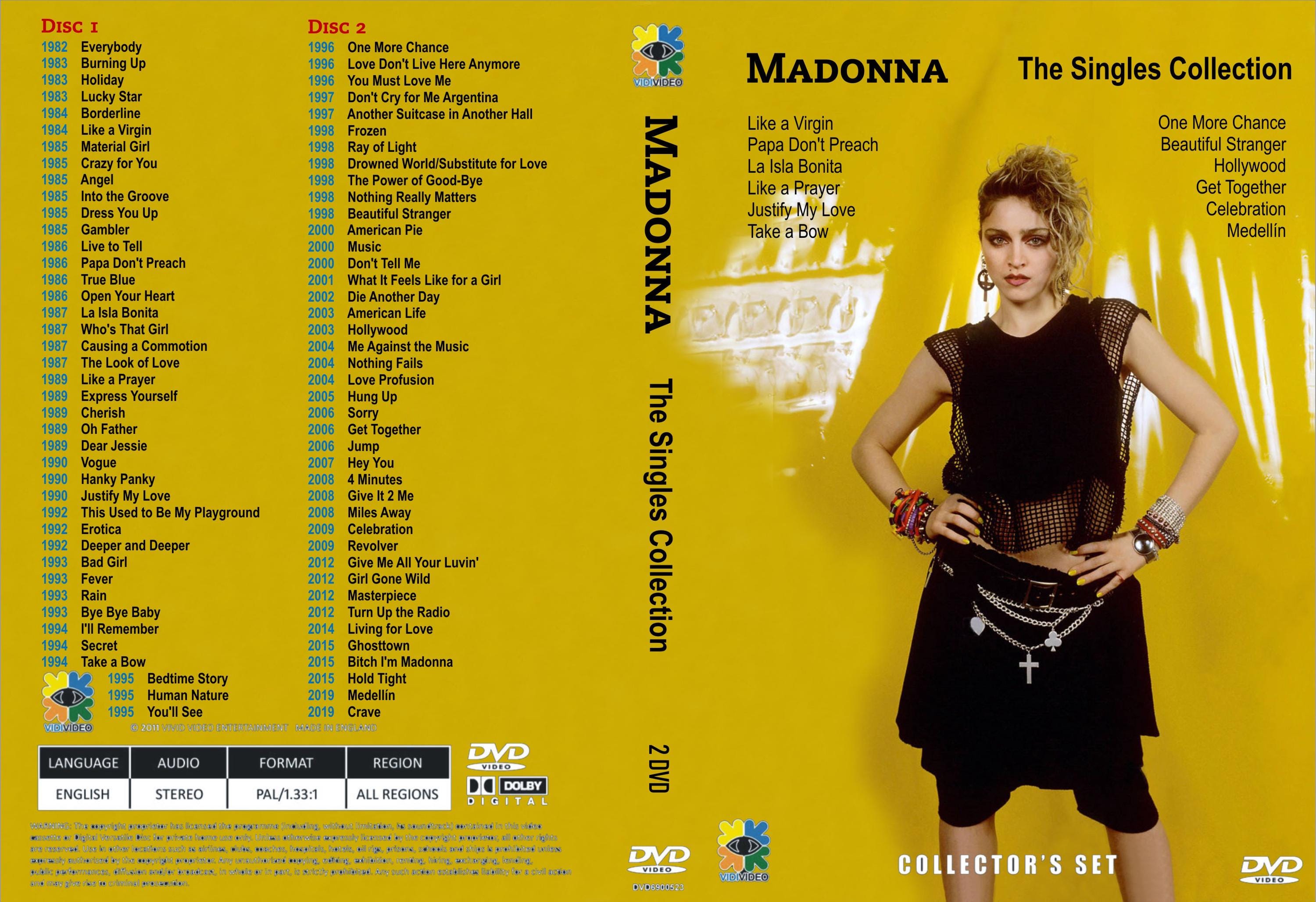 MADONNA the Singles Collection - Etsy
