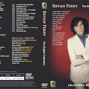 Può includere: DVD di "The Singles Collection" di Bryan Ferry con un ritratto di Ferry in abito bianco. La copertina elenca singoli e video bonus. Collector's Set. Audio inglese e suono stereo.