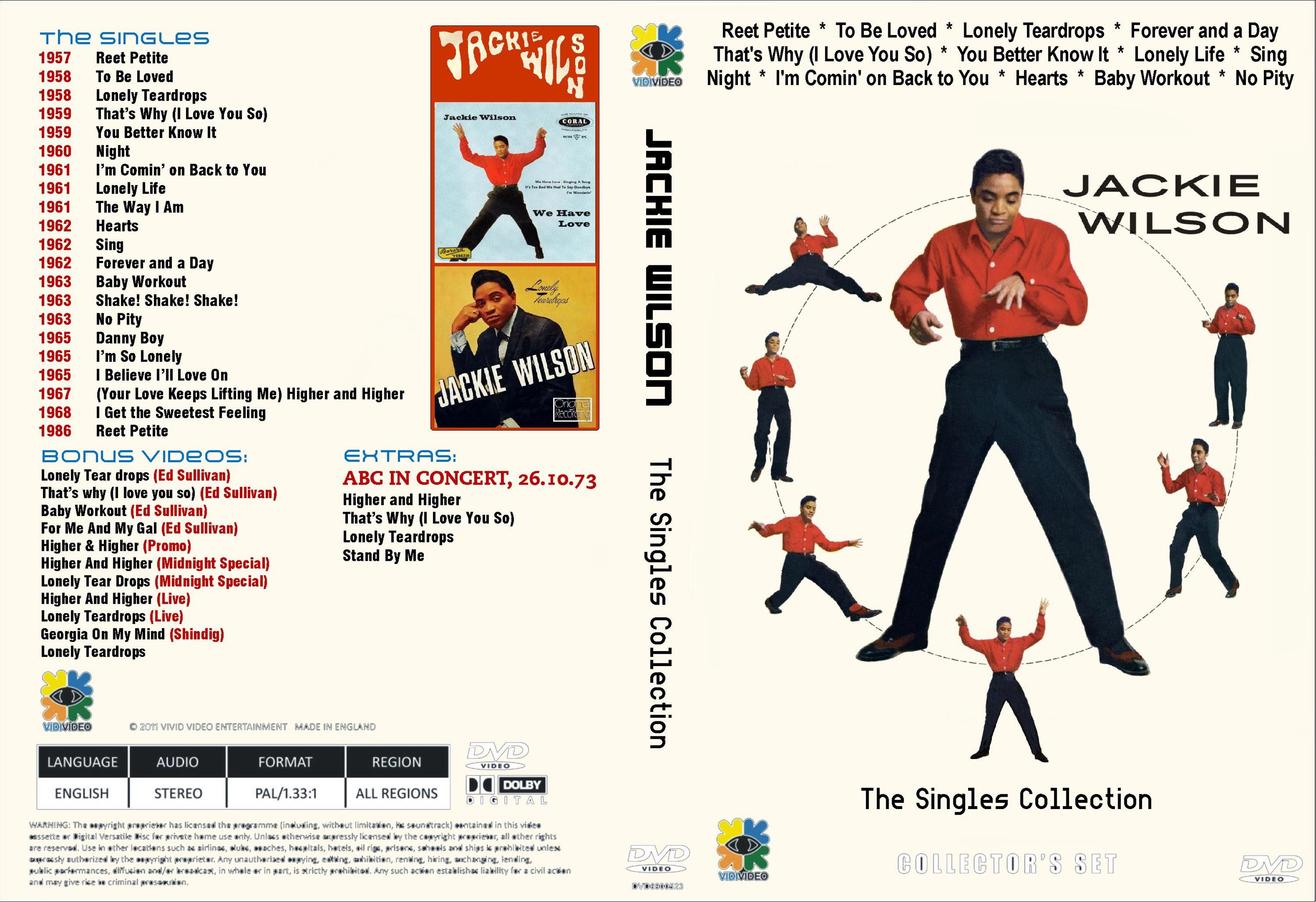 Jackie Wilson the Singles Collection DVD - Etsy