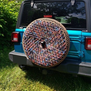 Flower of Life Crochet Spare Tire Cover