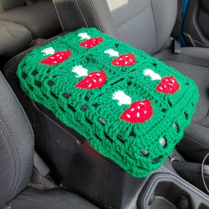 Mushroom Crochet Center Console Cover