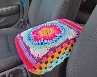 Sophies Garden Crochet Center Console Cover