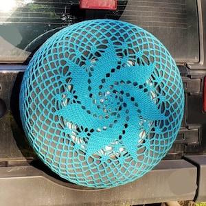 Spiral Crochet Spare Tire Cover image 1