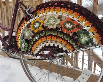 Rear Wheel Flower Bike Skirt/dress Guard Bicycle Skirt/dress