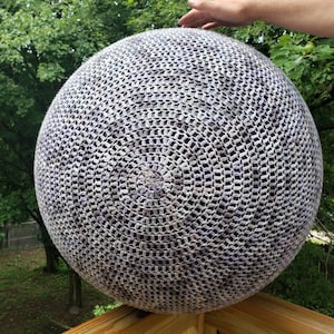 Solid Yoga Ball Cover - Footstool - Crochet Poof - Birthing Ball