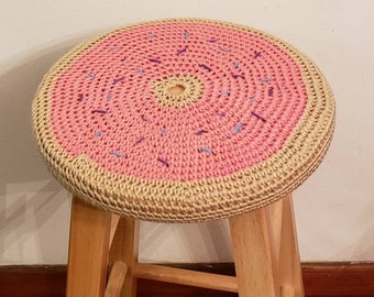 Donut/Doughnut Crochet Stool Cover