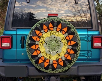 Butterfly Crochet Spare Tire Cover