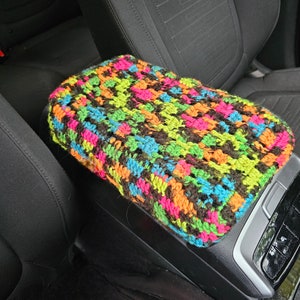 Larksfoot Crochet Center Console Cover