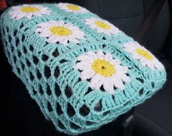 Capa de console central de crochê Daisy