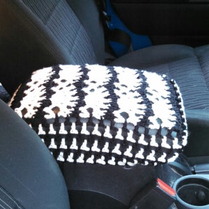 Stripe Crochet Center Console Cover