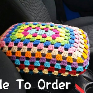 Granny Crochet Center Console Cover