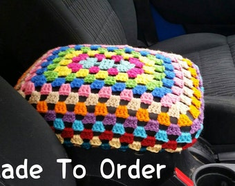 Granny Crochet Center Console Cover