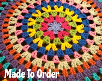 Granny Circle Crochet Spare Tire Cover