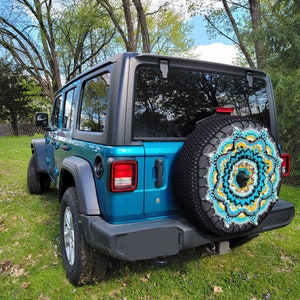 Briar Rose Crochet Spare Tire Cover image 9