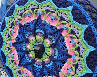Wildflower Bouquet Crochet Spare Tire Cover