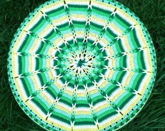 Cubierta de llanta de repuesto de crochet con radios trenzados