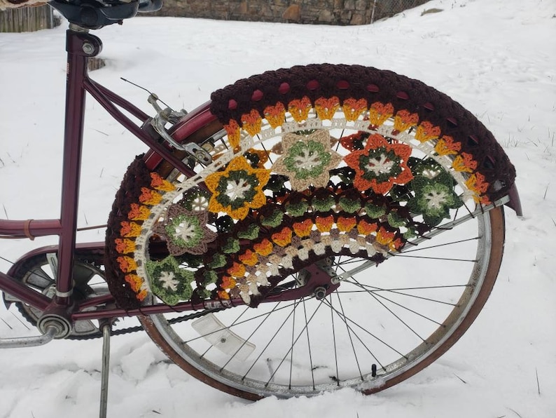 Rear Wheel Flower Bike Skirt/dress Guard Bicycle Etsy