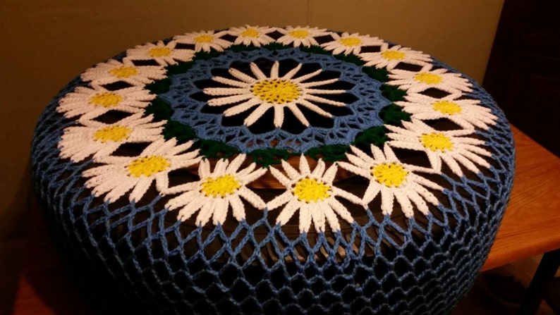 Daisy Crochet Spare Tire Cover image 4