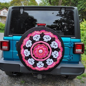 Skulls Crochet Spare Tire Cover image 2