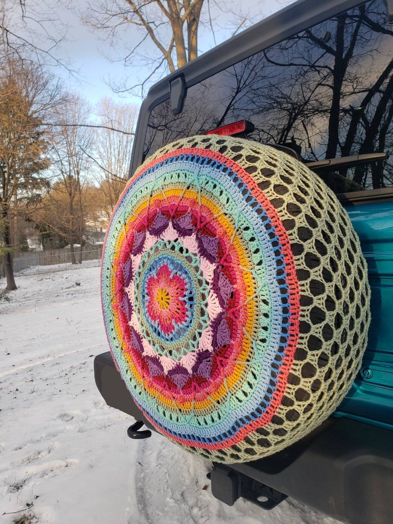 Sophie's Garden Crochet Spare Tire Cover image 6