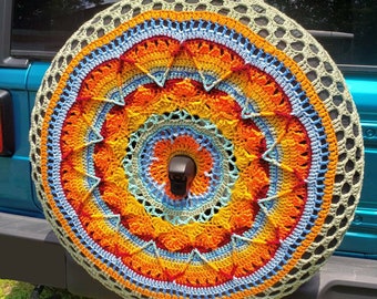 Sophie's Garden Crochet Spare Tire Cover