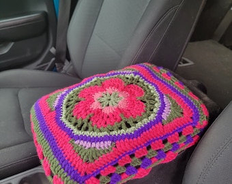 Sophies Garden Crochet Center Console Cover