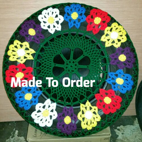 Daisy Crochet Spare Tire Cover Etsy