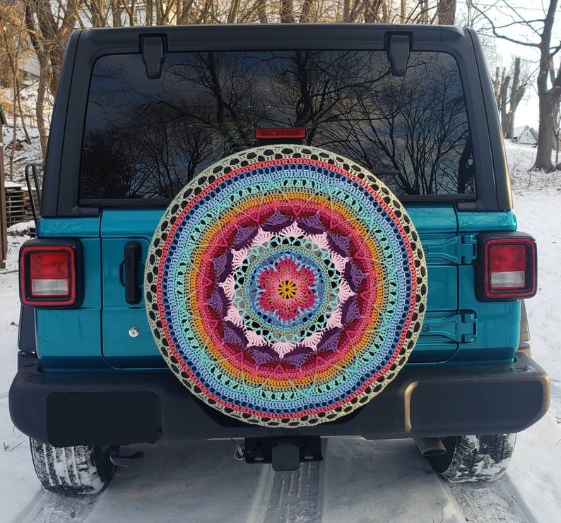 Sophie's Garden Crochet Spare Tire Cover image 2